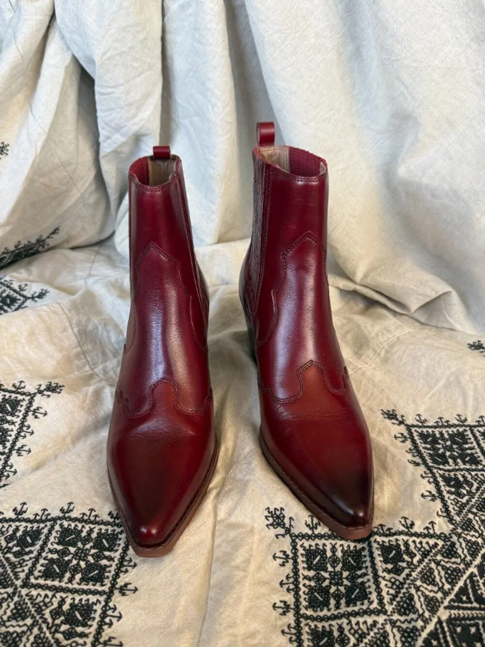 Sam Edelman West Boot — Scarlet Red — Size 10 - Picture 7 of 9
